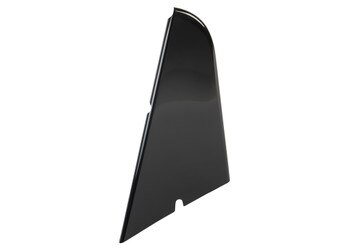 Left Rear Arm Guard Fiberglass Black , Junior Sprint