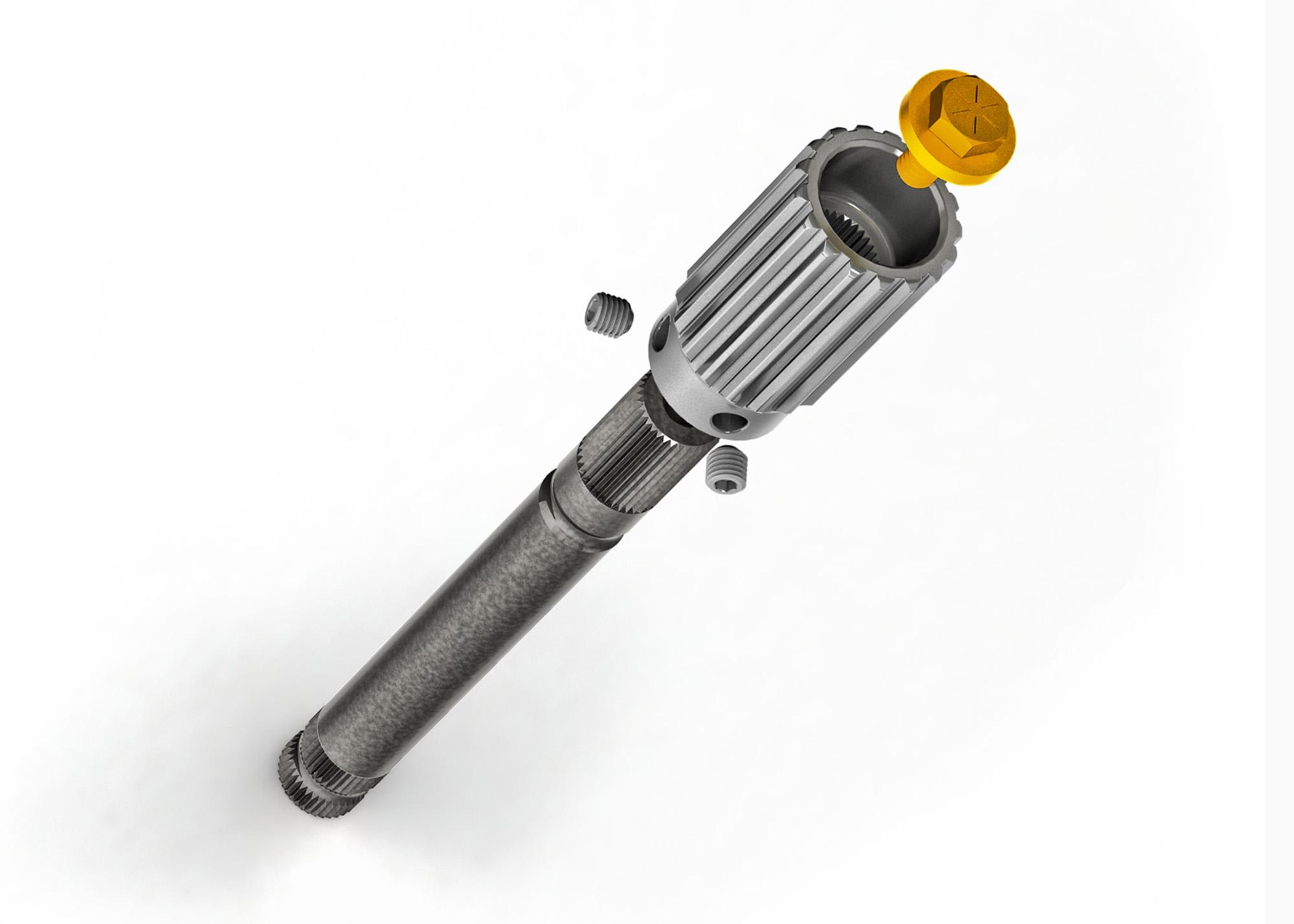 ３個 Tri-Lock Splined Quick Release Hub & Hex for 5/8