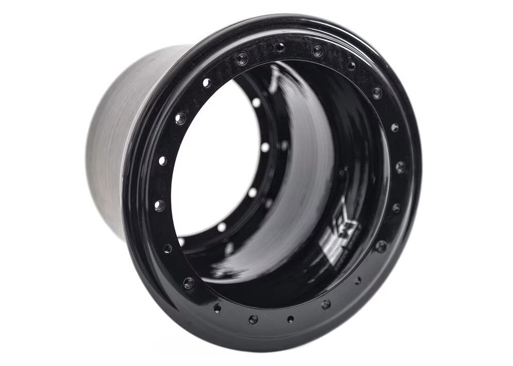 トラックレーサー用車輪　小ギア11枚10枚 Keizer Black 10x8 Wheel Half Ring Mount Only
