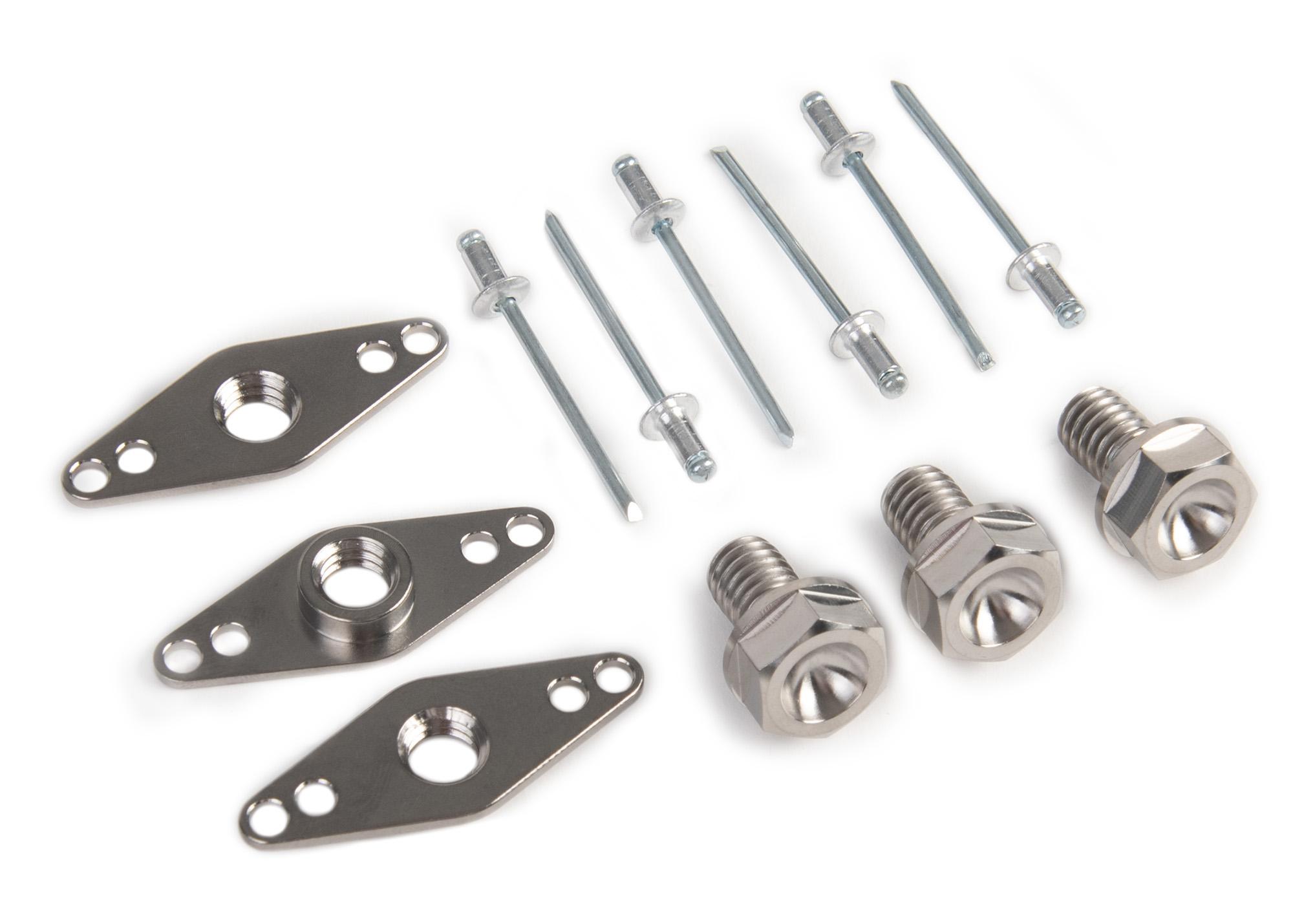 Zenit ３点　わた様 Conversion Kit Titanium, 3-Bolt Mud Cover